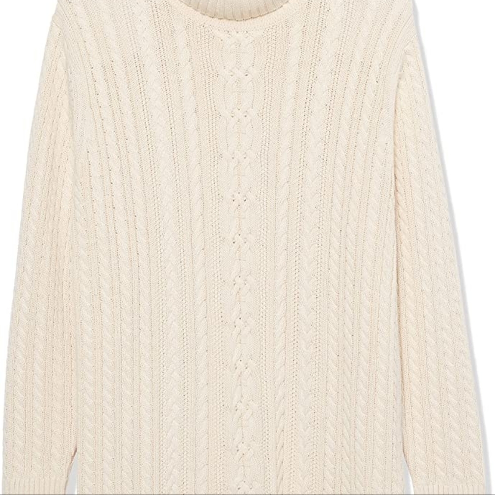 Amazon Essentials Women's Fisherman Cable Turtleneck Sweater Size Small - Picture 4 of 4